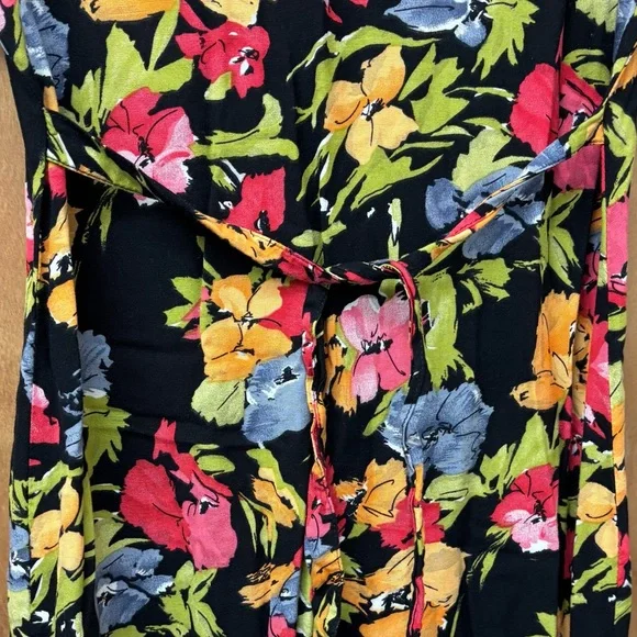 Vintage Dressing Clio button down 90s floral dress, petite small - Picture 5 of 11